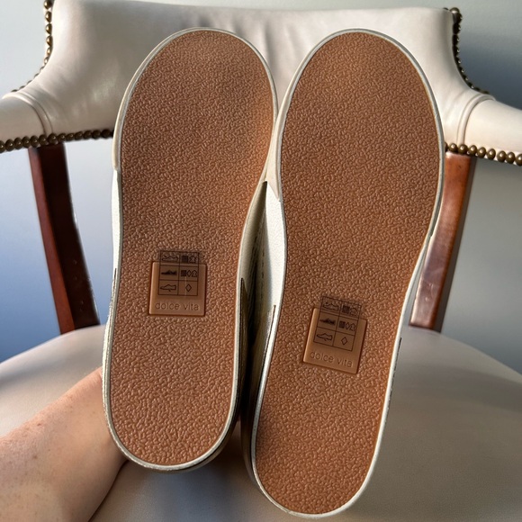 Dolce Vita gold metallic and white sneakers - Picture 6 of 7